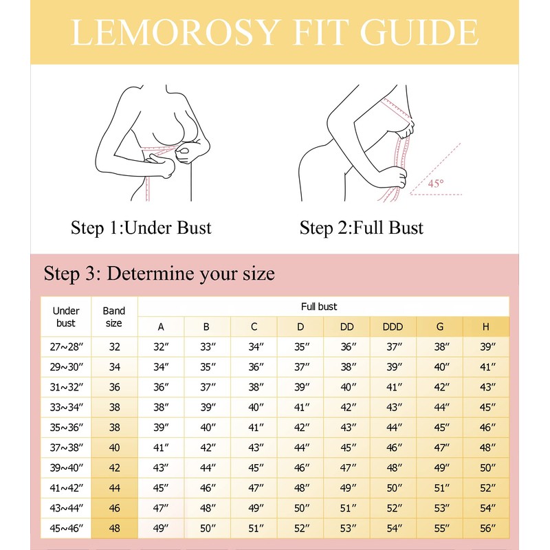 Lemorosy Full Coverage Front Closure Posture Bra Wirefree Unpadded Back