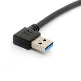 BSHTU Angled USB C Cable USB 3.0 A Left to USB Type C Left/Right Data Sync & Charge Cord 90° USB-C Converter Adapter (USB 3.0 Left)