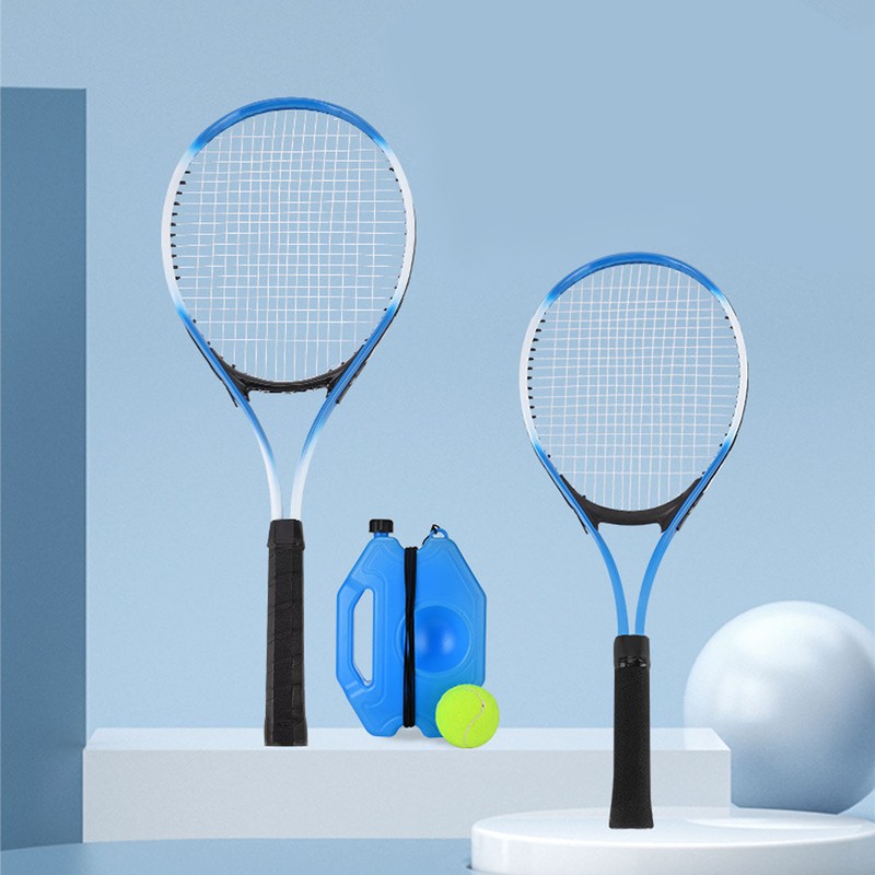 Tennis Trainer Rebound Ball Set Blue Single Tennis Racket Training