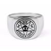 Kappa Sigma Fraternity Sterling Silver Ring with Symbol