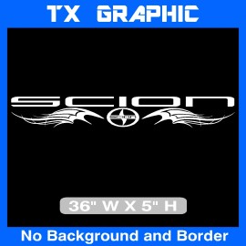 SCION  WINDSHIELD DECAL VEHICLE GRAPHIC  VINYL STICKER  BACK WINDOW SZ: 5" X 40"