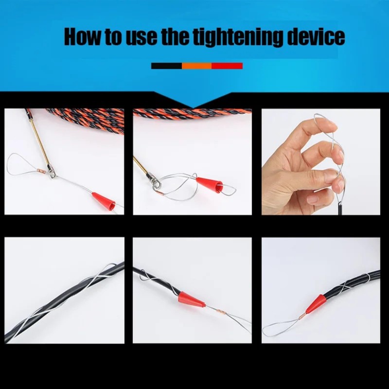 Ninesung Fish Tape Wire Puller Through Wall Wire Threader OD