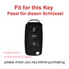 TECART Folding Smart Car Key Case Cover Fits VW Caddy