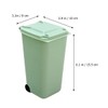 Operitacx 650ml Pp Mülleimer 3 Stücke Mini Desktop Bins Büro