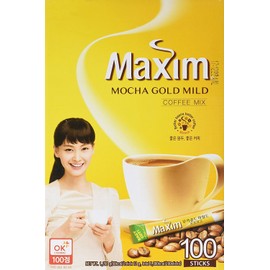 Maxim Coffee Mix, Instant Coffee (11.8 g / pk) (Mocha Gold Mild, 100 pk x 2)