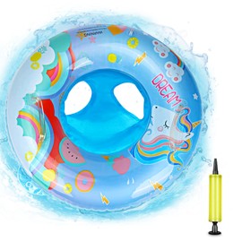 Baby Swimming Ring with Swimming Seat, Swimming Ring Baby for 6-48 Months, Swimming Aid Children's Swimming Ring, Swimming Float Children, Swimming Learning Aid, Swimming Trainer for Boys Girls (Blue)