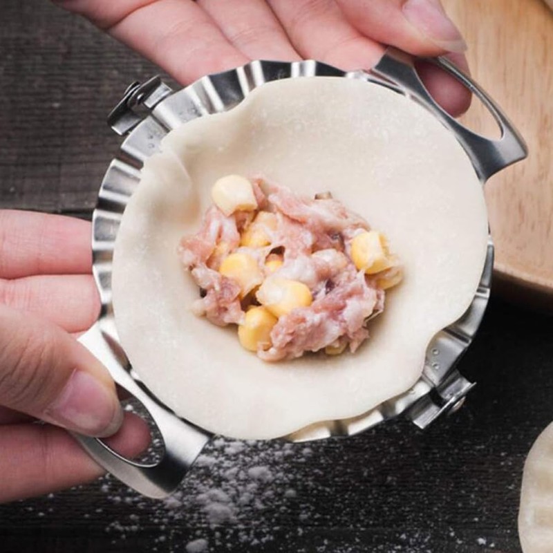 ABOOFAN 2pcs Dumpling Maker Set Stainless Steel Dumpling Mould Ravioli