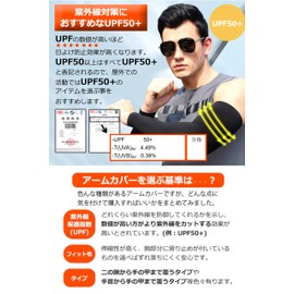 Back Under Men's UV Cooling UV Protection Arm Warmer Arm Sleeve UV Cut UPF50+ Breathable Stretchable