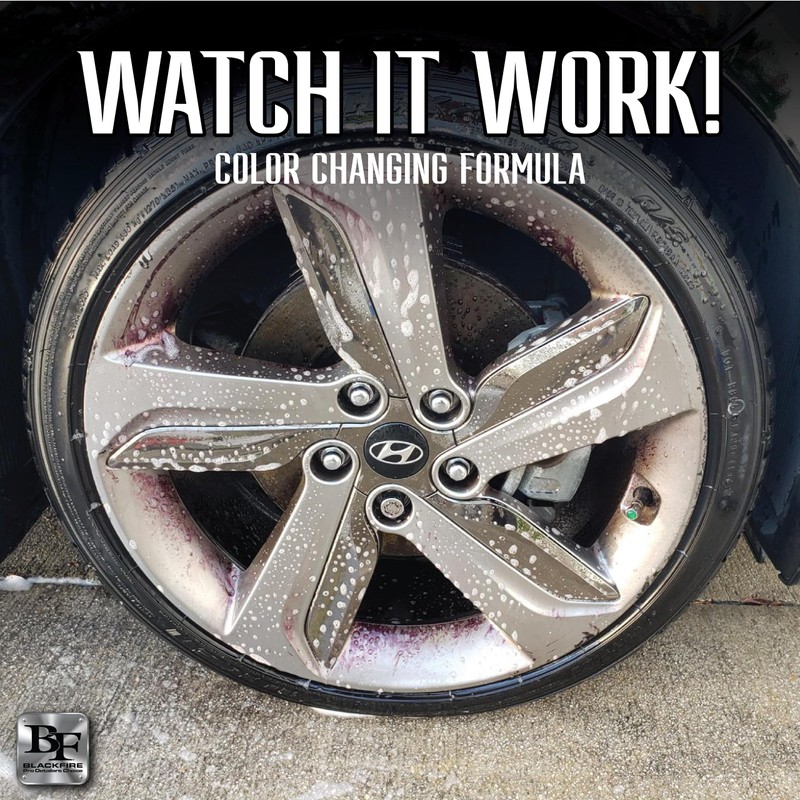 Blackfire Tire and Wheel Cleaner | Powerful Gel Formula for