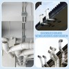 PATIKIL 3" to 2" Duct Reducer, 2 Pcs PVC Pipe