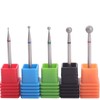 MZCMSL 5PCS Nail Drill Bits Ball Head 3/32 Diamond Cuticle