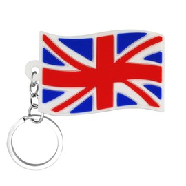 VNEWSCHI UK Flag Key Chain PVC Keyring Charms National Flag Key Chain Kids Toy Pendant Keychain Car Keyring Key Holder Keys Accessories Jewelry