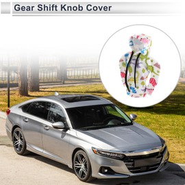 RATCHROLL 1 Pc Universal Gear Shift Knob Cover Automotive Manual Stick Shifting Handle Protector Dinosaur Hoodie Style White,Blue,Orange Polyester
