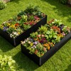 COMHOMA 2 Pack Galvanized Raised Garden Bed,6x3x2ft Large Metal Planter