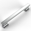 Amerdeco 10 Pack Polished Chrome Cabinet Pulls 5 Inch(128mm) Hole