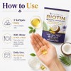 Puretrex Biotin 10, 000mcg Hair Skin and Nails Vitamins, 180