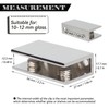 KAFENDA Glass Shelf Brackets Zinc Alloy Glass Clamps for 1/2