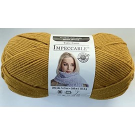 Impeccable Yarn, Solid Yarn, 4.5 oz in Gold by Loops & Threads