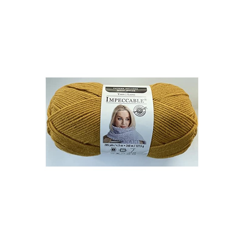 Impeccable Yarn, Solid Yarn, 4.5 oz in Gold by Loops