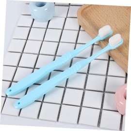 Baluue 2pcs Soft Bristle Toothbrushes for Oral Cleaning Ergonomic Design for Comfort and for Daily Care