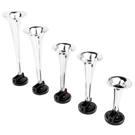 Super Loud La Cucaracha Musical Air Horn Kit - 5 Trumpet Horns with Compressor for 12V Vehicles