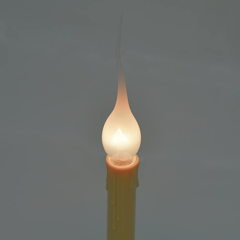 GOOTHY Silicone Dipped Candle Light Bulbs, Clear Silicone 5 Watts