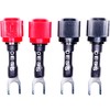 CESS-125S Spades Fork Plug to Twist Binding Post/Banana Female Jack