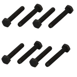 IIVVERR 8.8 Grade M4x25mm Full Threaded Left Hand Thread Hex Head Bolt 8pcs (8.8 Grado M4x25mm Rosca Izquierda con Rosca Completa Perno de Cabeza Hexagonal 8 unids