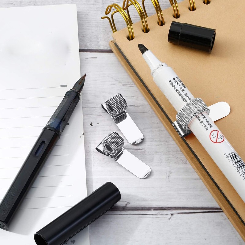 Outus 12 Pcs Pen Holders for Clipboard Metal Pen Clip