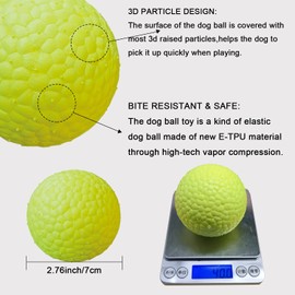 DLDER Dog Balls Toys for Aggressive Chewers,Fetch Balls for Large Dogs Indestructible,Durable Floating Lightweight Bouncy Balls for Large&Medium Dogs to Fetch,Play, Chew.