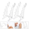 FOMIYES Transparent Acrylic Pen Holder for Desk, 2Pcs Eyeliner Eyebrow