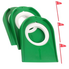 KOMBIUDA Regulation Size Golf Hole Cup Set 3 Putters for Home Office or Travel Train Your Putting Skills Anytime Anywhere