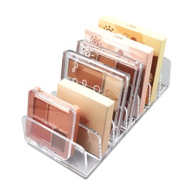 Makeup Storage, Eyeshadow, Storage, 7 Dividers, Eye Shadow, Cosmetics Storage, Acrylic, Tabletop, Makeup Box, Storage Box, Transparent, Storage Case, Acrylic Stand, Accessory Storage, Stand, 7 Compartments, Small Size