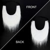 Yan Dream Men Fake White Beard Mustaches with Elastic Band