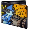 Regular Show Haters Gonna Hate Mordecai and Rigby Wallet Bi-Fold