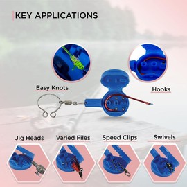 Fishing Knot Hook Tying Tool Safe Hooks Cover Storage Line Cutter Fishing Accessories Fish Gear Gifts for Men (PINK)