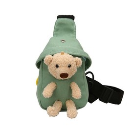 Hiflyer Kids Crossbody Bag Kids Sling Bags, Mini Nylon Sling Bag for Kids Travel Bag for Kids, Cartoon Sling Bag for Kids (Green)