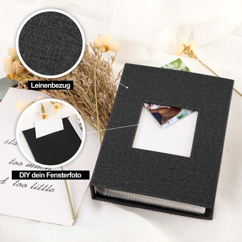 Lanpn Photo Album 10 x 15 Mini Small Format 100