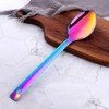 QRU Stainless Steel Serving Spoons with Hanging Hole, Long Handle