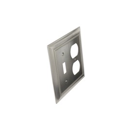 CKP Brand #31196 Single Switch/Duplex Wall Plate, Brushed Nickel