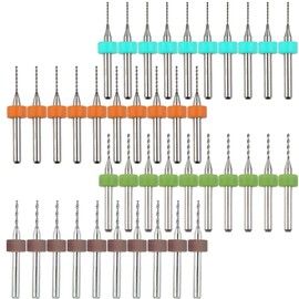 DAOKAI Micro Drill Bit, PCB Drill Bit, Extra Fine Micro Drill Bit, CNC Engraving Drill Bit, Carbide Precision Drill Bit, 0.6mm, 0.8mm, 1.0mm, 1.2mm, Set of 4, PCB SMT Mold, Precision Instruments,