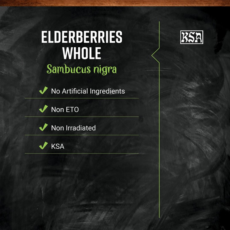 Frontier Co-op Dried Elderberries, 1lb Bulk Bag, European Whole |