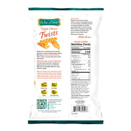 Wai Lana Chips Vegan Cheese Twists with Potato and Lentils - Gluten Free, Non-GMO, Zero Trans Fat, 4.5 oz(Count of 12)