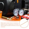 sourcing map Air Compressor Exhaust Tube, 3/8" Thread Dia 8"