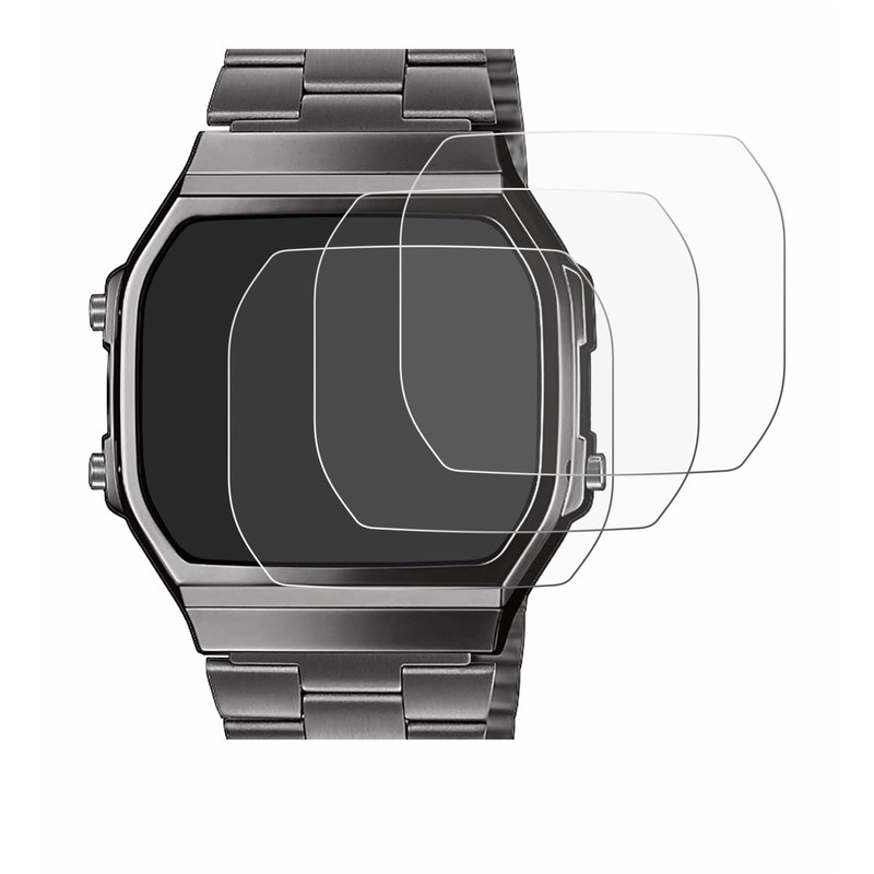 Savvies Pack of 6 Screen Protectors for Casio A168WEGG-1BEF Ultra