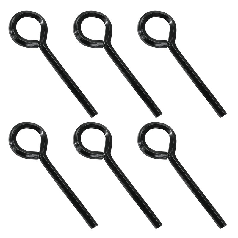 Aracombie 6Pcs 5/32 Standard Hex Dogging Key with Full Loop,