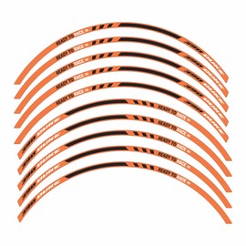 labelbike - Motorcycle Wheel Rim Sticker Strips Compatible with KTM Duke 390