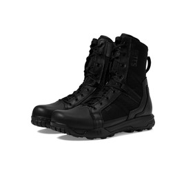 5.11 Tactical Men's Boots, 8-Inch, Side Zipper, All Terrain Work Boot, Black, 10 Regular, Style 12431ABR