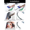 ryck motoring 46''-54'' Adjustable Carbon Fiber Pattern Sport Racing Rear