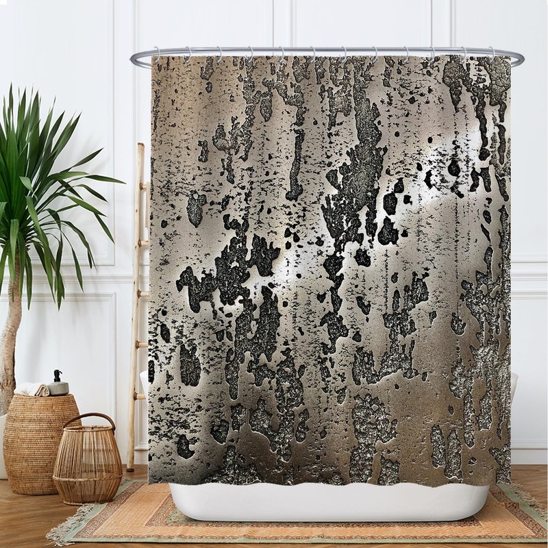 Ulticool Shower Curtain - Steel Metal Industrial - 180 x